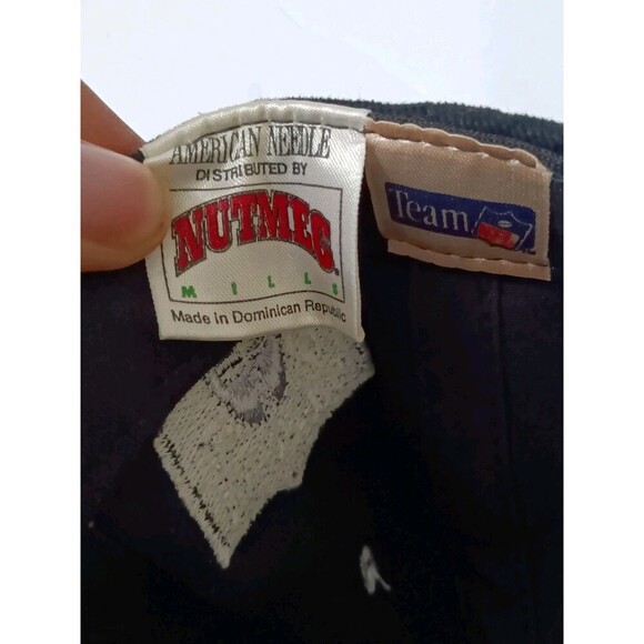 Vintage Oakland Raiders Nutmeg American Needle Snapback Hat Black Cap 90s - Picture 6 of 7